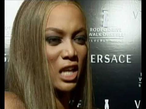 Tyra Banks talking about Versace 